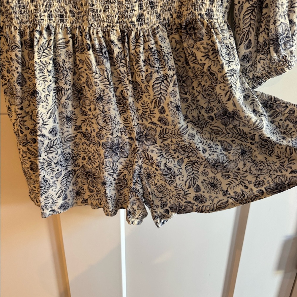 Splendid x Cella Jane Printed Smock Waist Romper - Picture 6 of 11